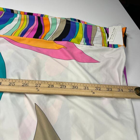 Trina Turk St. Tropez Bright Colorful Batwing Kimono Swim Coverup NEW Size M - Picture 8 of 13